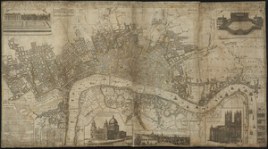 A new and exact plan of the cities of London and Westminster & the borough of Southwark to this present year, exhibiting in a neater and more distinct manner not only all the new buildings to this year but also a considerable number of streets lanes and alleys churches inns of court, halls hospitals &c. more than any map hitherto published