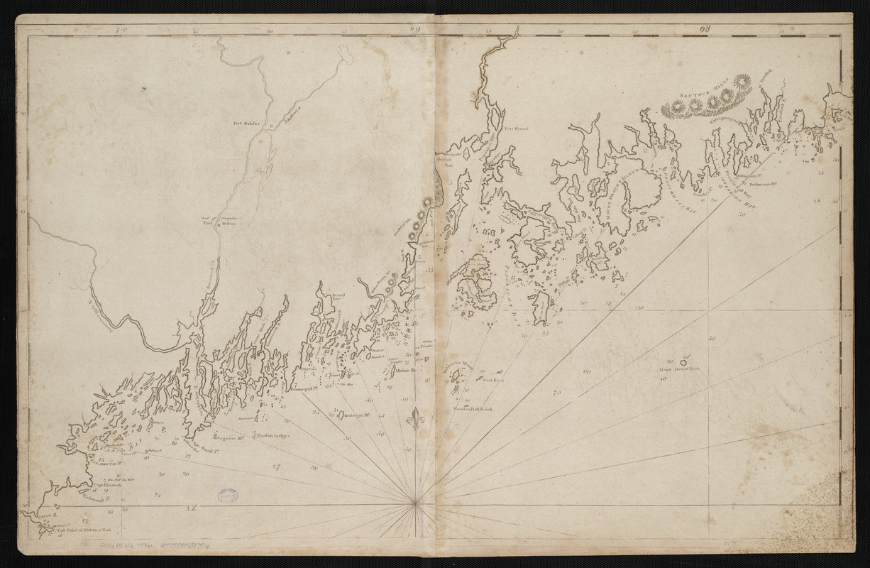 A chart of the coast of America from Wood Island to Good Harbour from Hollands surveys