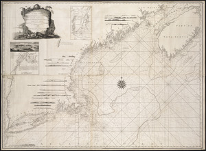 A new and correct chart of the coast of New England and New York with the adjacent parts of Nova Scotia and New Brunswick from Cape Sable to the entrance of Hudsons or North River
