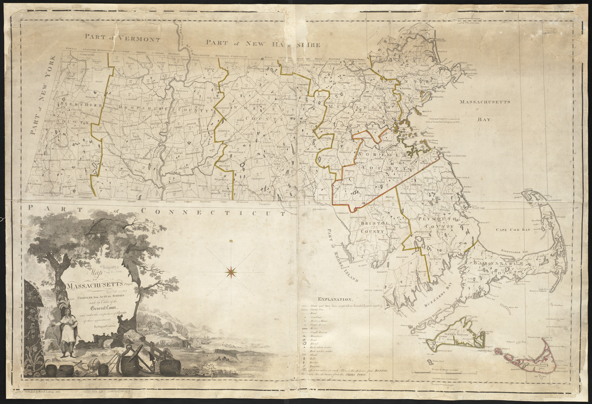 Map of Massachusetts proper