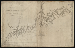 A chart of the Coast of America from Wood Island to Good Harbour from Hollands surveys