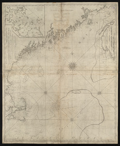 A chart of the coast of New England from the South Shoal to Cape Sable including Georges Bay from Holland & actual surveys