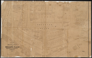 Plan of building lots on Phillips Place, Tremont & Somerset Streets
