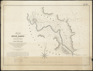Map of the river Sabine from Logan's Ferry to 32nd degree of north latitude