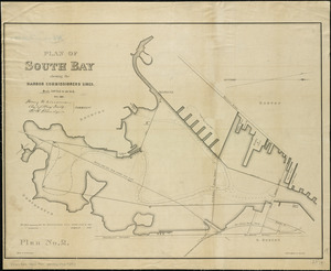 Plan of South Bay showing the Harbor Commissioners lines