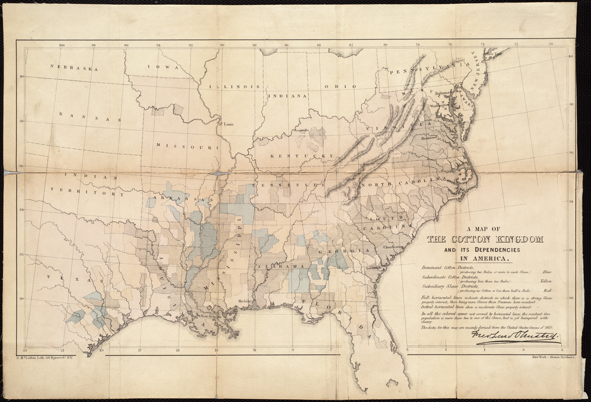 A map of the cotton kingdom and its dependencies in America