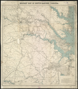 Military map of south-eastern Virginia