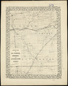 Township map of La Salle, Grundy, and Livingston Counties