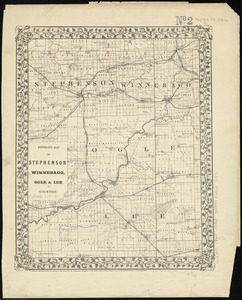 Township map of Stephenson Winnebago, Ogle & Lee Counties