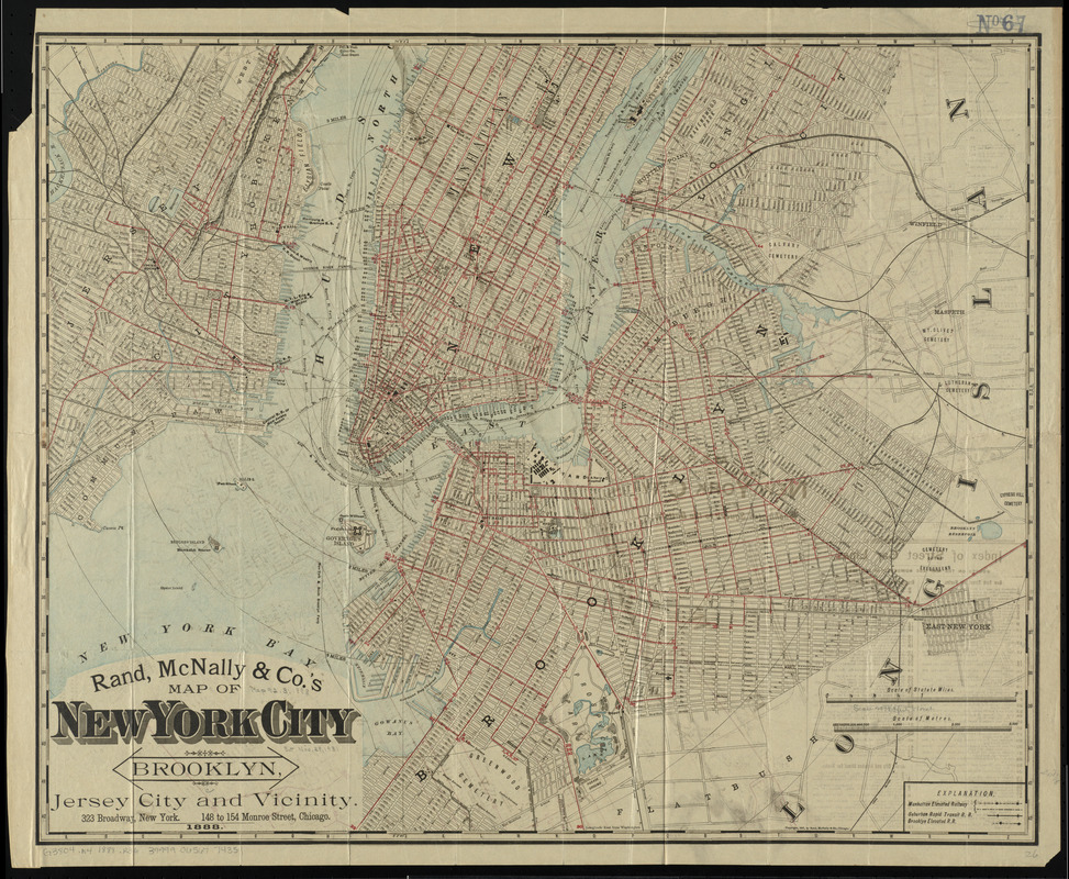 Rand McNally & Co.'s map of New York City, Brooklyn, Jersey City and vicinity