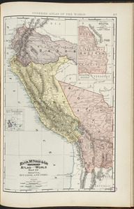 Rand, McNally & Co.'s indexed atlas of the world map of Bolivia, Ecuador, and Peru