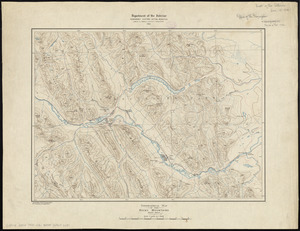 Topographical map of the Rocky Mountains