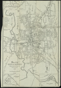 Map of the city of Keene, from recent surveys