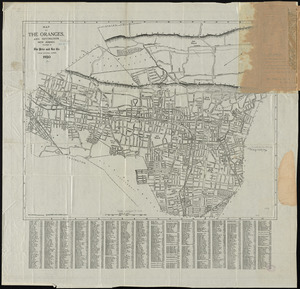 Map of the Oranges, and Irvington, New Jersey