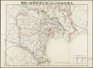 Showing rental values in greater Tokyo - 1926