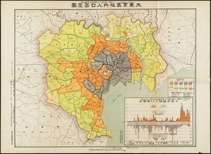 Density of population in greater Tokyo - census of 1926