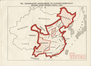 Nationalist government of Nanking - nominally ruling over entire China, 1930
