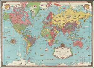 Mercator map of the world