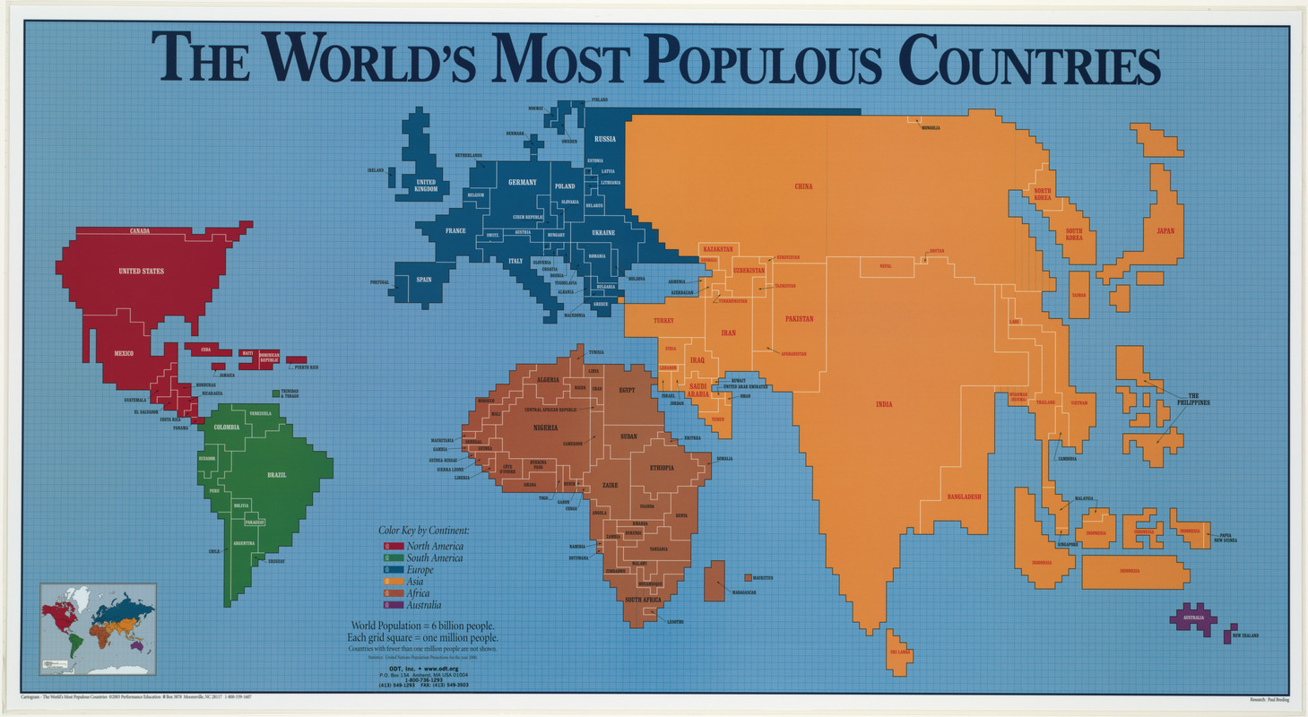 The world's most populous countries - Norman B. Leventhal Map & Education  Center