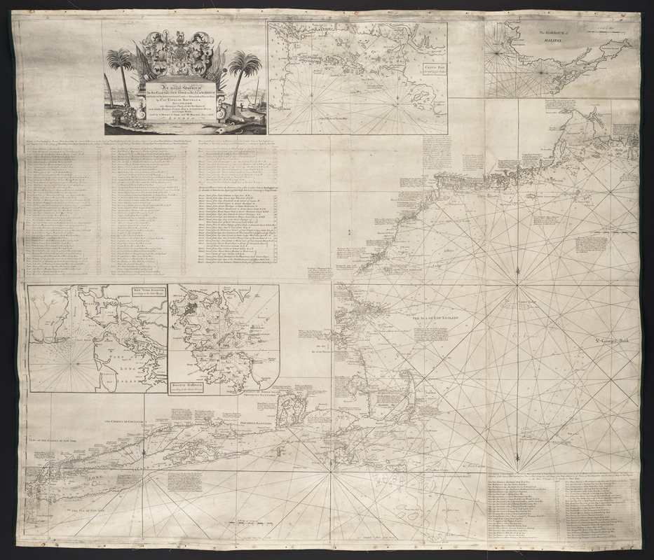 An actual survey of the sea coast from New York to the I. Cape Brition