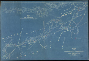 Map of the lower portion of Charles River showing principal sources of pollution