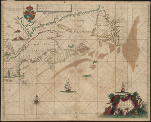A chart of the coast of America from New found Land to Cape Cod