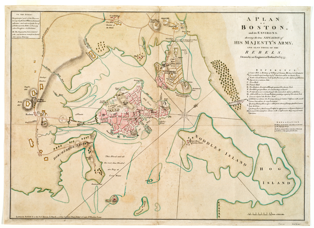 A plan of Boston, and its environs