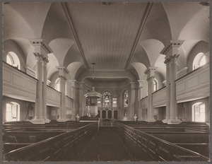 Boston, Massachusetts. Kings Chapel, interior