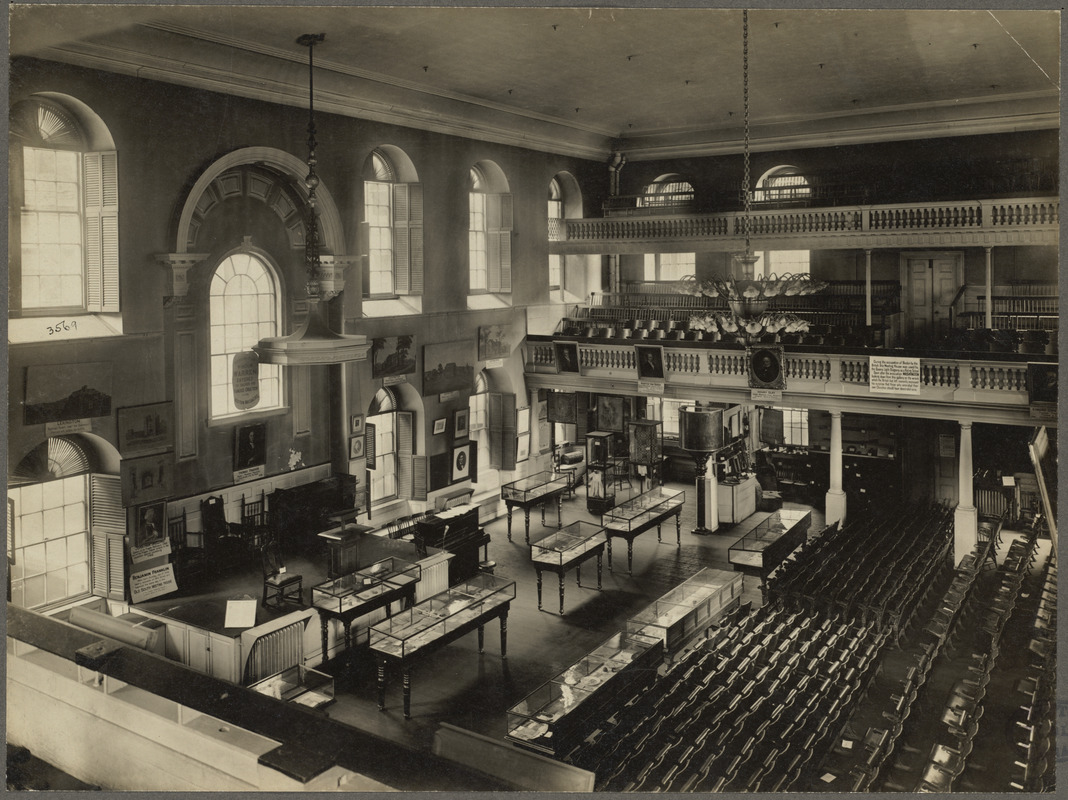 Boston, Massachusetts, Old South Church. Interior