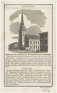 Old South Church, Washington Street