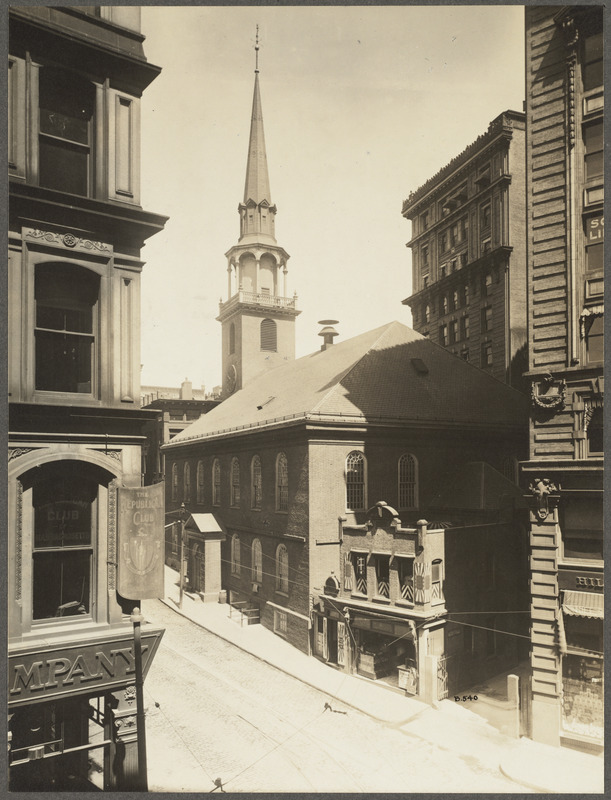 Massachusetts, Boston. Old South Meeting House (as restored)