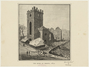 The ruins of Trinity, 1872