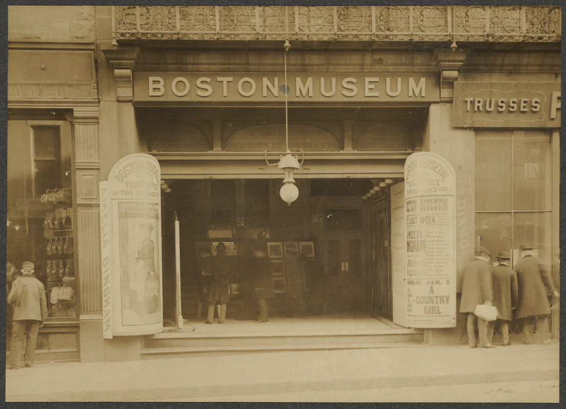 Boston Museum. Entrance