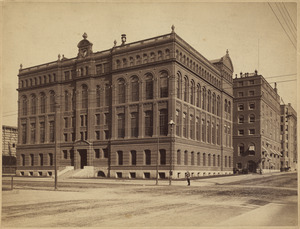 Harvard Medical School, Boylston at Exeter Streets, built 1881