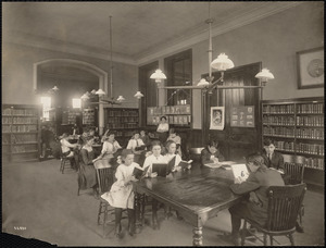 Children reading in the Brighton Branch