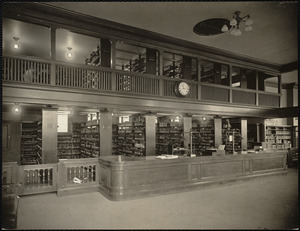 Interior view of the Jamaica Plain Branch of the Boston Public Library