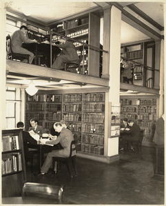 Kirstein Business Library. 2d floor showing alcove arrangement