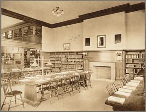 Jamaica Plain Branch. Adults' reading room