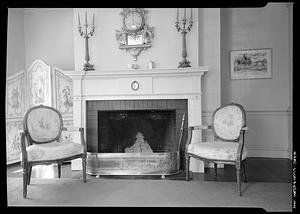 Von Saltza House, interior, fireplace (closeup)