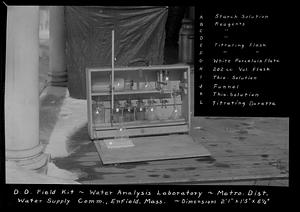 Water Analysis Lab, Dissolved Oxygen Field Kit, Enfield, Mass., ca. 1935