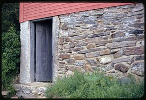 Door in stone wall