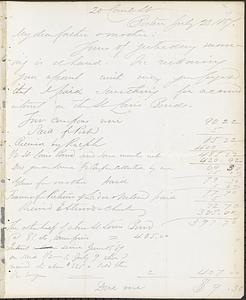 Letter from John D. Long to Zadoc Long and Julia D. Long, July 23, 1867