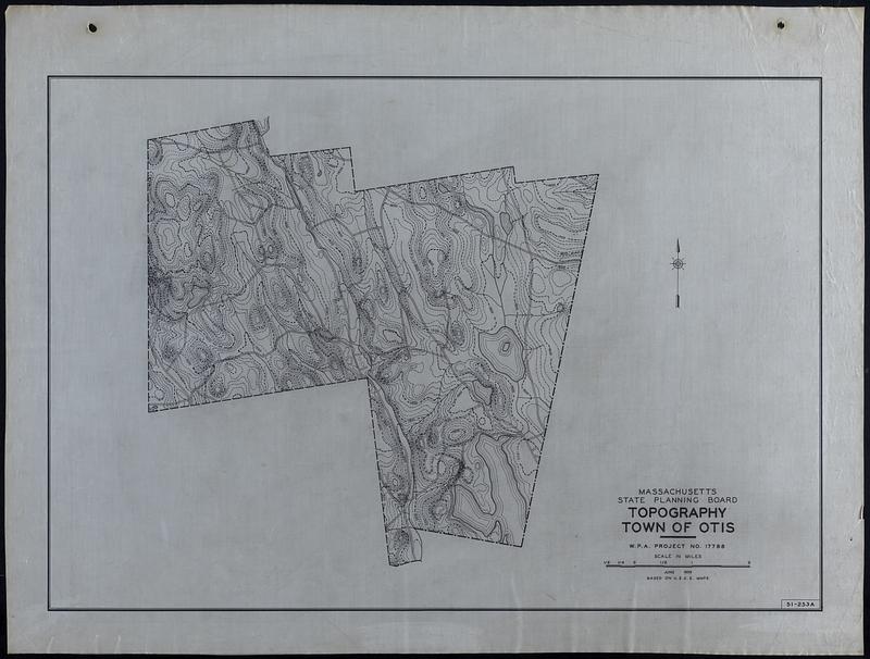 Topography Town of Otis Digital Commonwealth