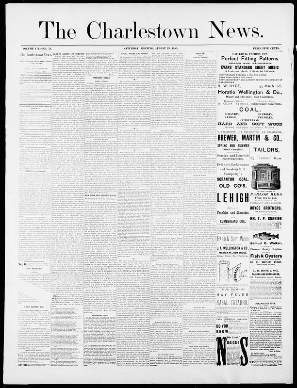 The Charlestown News, August 29, 1885 - Digital Commonwealth