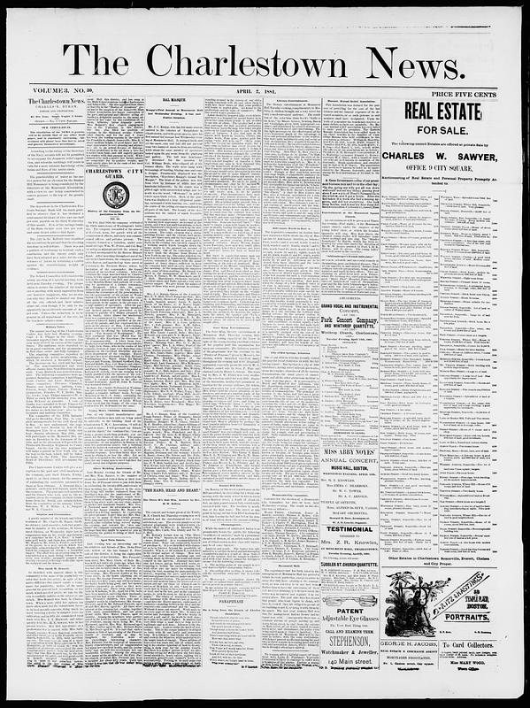 The Charlestown News. April 02, 1881 - Digital Commonwealth