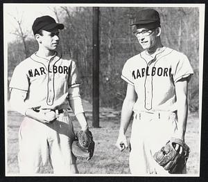 L to R: Lee MacKenzie and Ray MacKenzie. Brother battery for Marlboro High.