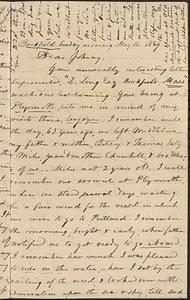 Letter from Zadoc Long to John D. Long, May 16, 1869