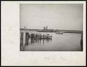 Dredge Florida at work on Boston at Sandwich end of Cape Cod Canal