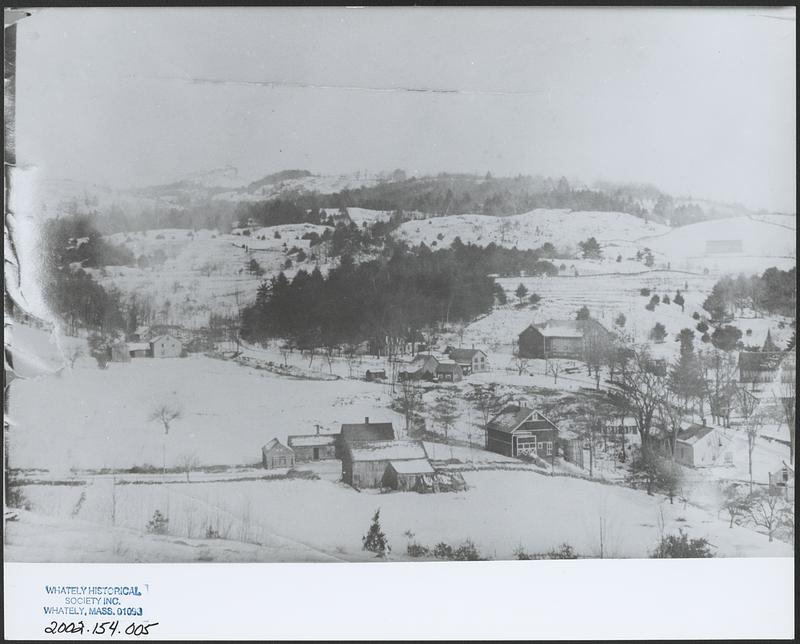 Aerial view Conway Haydenville intersection Digital Commonwealth