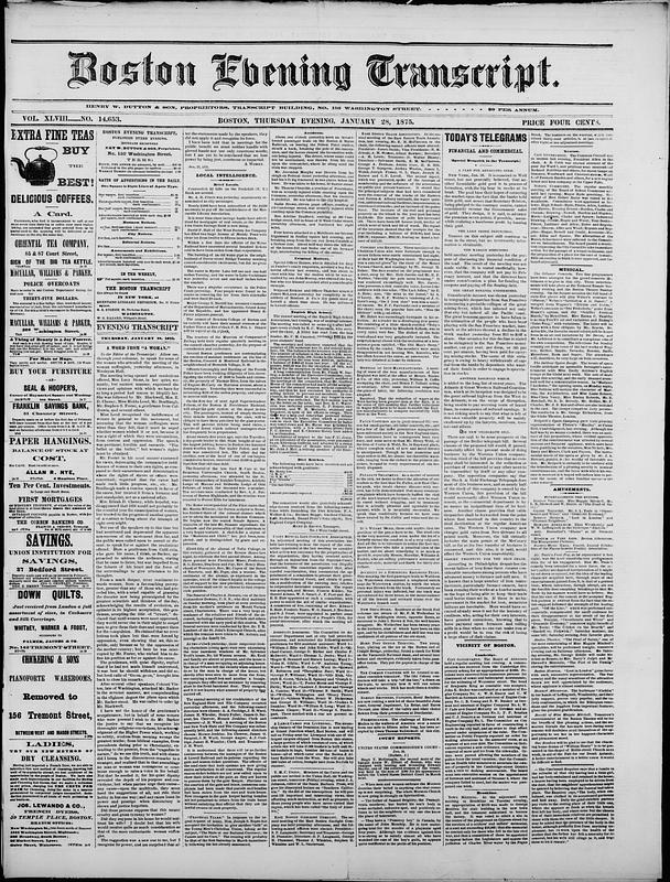 Boston Evening Transcript - Digital Commonwealth